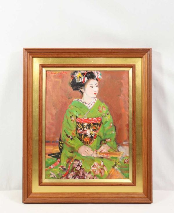 年最新Yahoo!オークション  舞妓 絵画油彩の中古品・新品・未