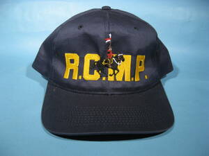 貴重 王立カナダ騎馬警察隊 キャップ 紺色 CAP R.C.M.P. CANADA Navy blue (中古・未使用・美品)
