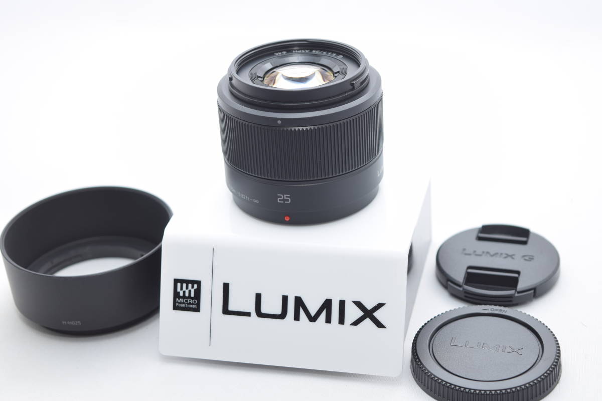 良品☆Panasonic パナソニック LUMIX G 25mm F1.7 ASPH. H-H025-K