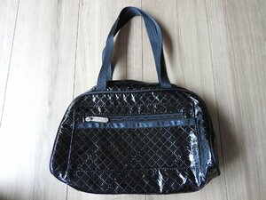 ★☆LeSportsac レスポートサック　ハンドバッグ　キルティング　黒　ブラック　☆★