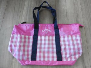 **Callaway Callaway tote bag pink check Golf Boston **