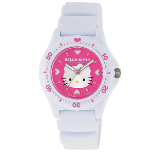  Citizen wristwatch Hello Kitty waterproof urethane belt made in Japan 0027N002 pink / white 4966006066531/ free shipping mail service Point ..