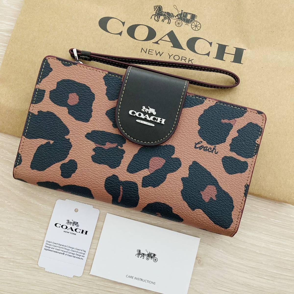 限定品【コーチ COACH】COACH ベアー 1 クロスグレーン レザー スリム