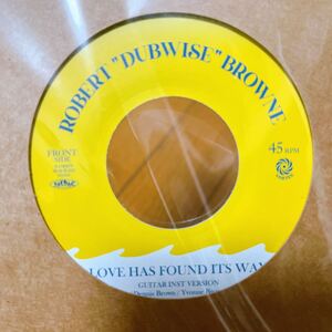 【新品 未聴品】 ROBERT 'DUBWISE' BROWNE / LOVE HAS FOUND ITS WAY (GUITAR INST. VERSION) 7inch EP