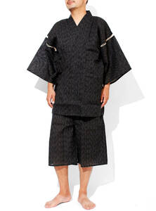 [ new goods ] LL D pattern jinbei men's ... weave peace pattern top and bottom .... setup plain stripe 