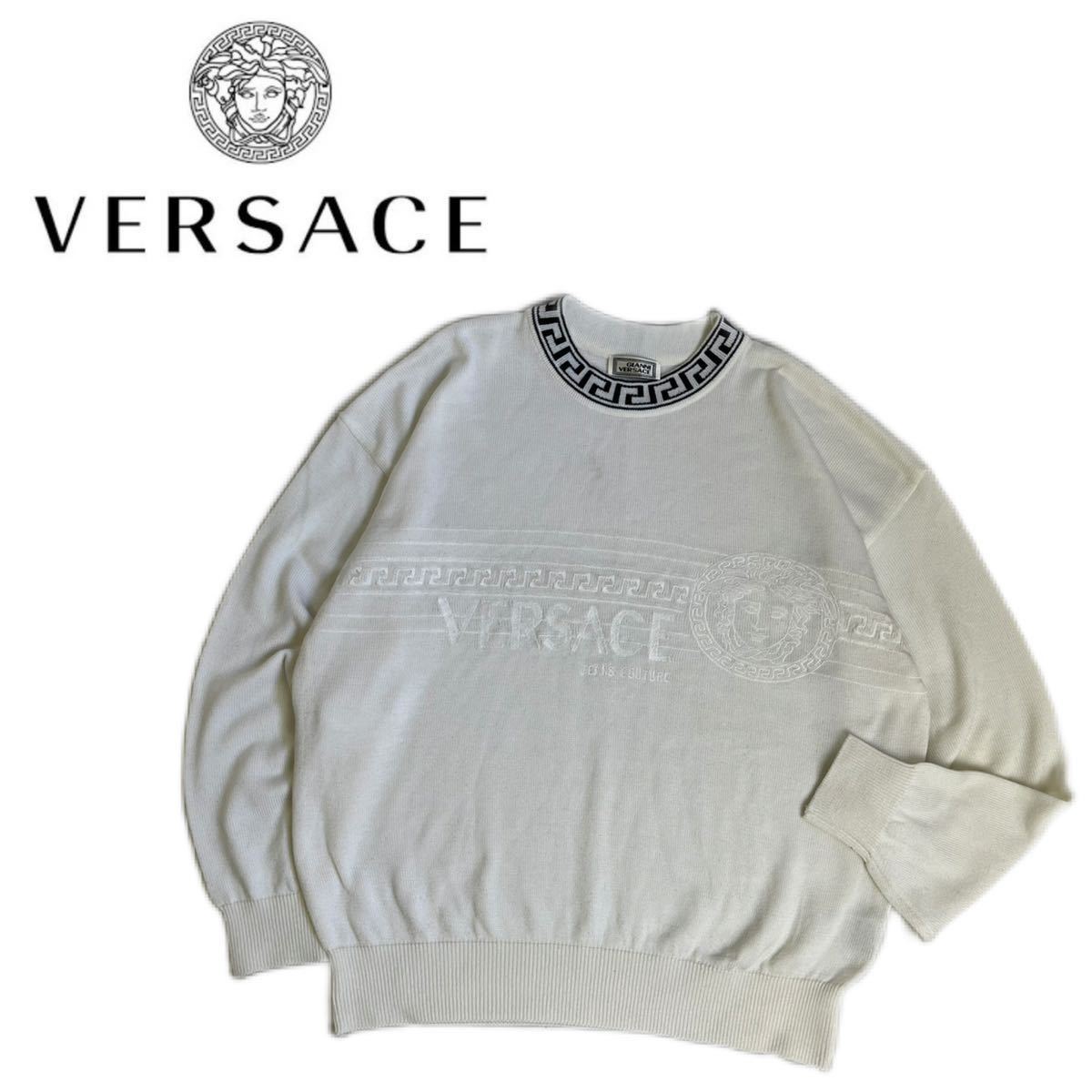 ヤフオク! - セーター(男性用 ヴェルサーチ)の中古品・新品・古着一覧 正本 GIANNI VERSACE ヴィンテージ メドゥーサ ニットセーター ニット/セーター