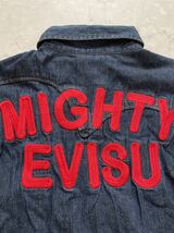 EVISU（エヴィス） MIGHT EVISU デニム ウエスタンシャツ デニム　サイズ：38デニムシャツ_画像5