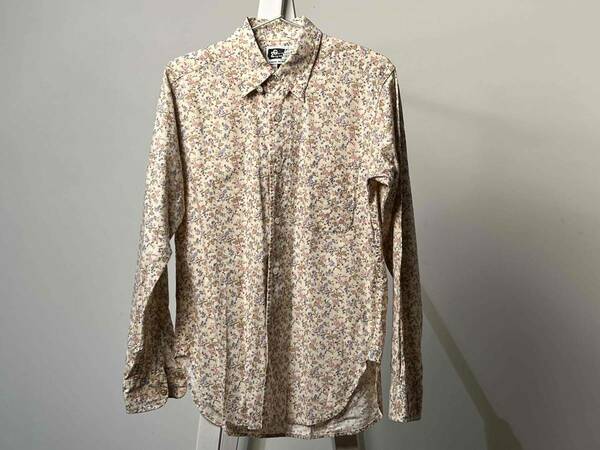 【貴重レア】ENGINEERED GARMENTS シャツ 花柄 オレンジ