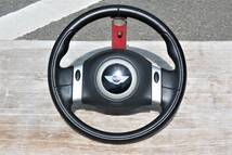 H17 (2005) GH-RA16 R50/R53/RF16/RH16/RE16 BMW MINI ミニクーパー W10B16A 2WD CVT 純正 ステアリング ハンドル Assy / 95536km_画像2