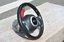 H17 (2005) GH-RA16 R50/R53/RF16/RH16/RE16 BMW MINI ミニクーパー W10B16A 2WD CVT 純正 ステアリング ハンドル Assy / 95536km_画像3