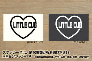 heart LITTLE CUB (type2) ステッカー リトルカブ_クロスカブ_ハンターカブ_スーパーカブ_4MINI_改_改造_チューニング_カスタム_ZEAL本田2