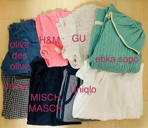 まとめ　売り　ユニクロ　GU ehka sopo MISCH MASCH olive des olive　S ニット　スカート 