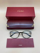 Cartier 眼鏡　made in france シルバー　鼈甲色　カルティエ　伊達メガネ _画像1