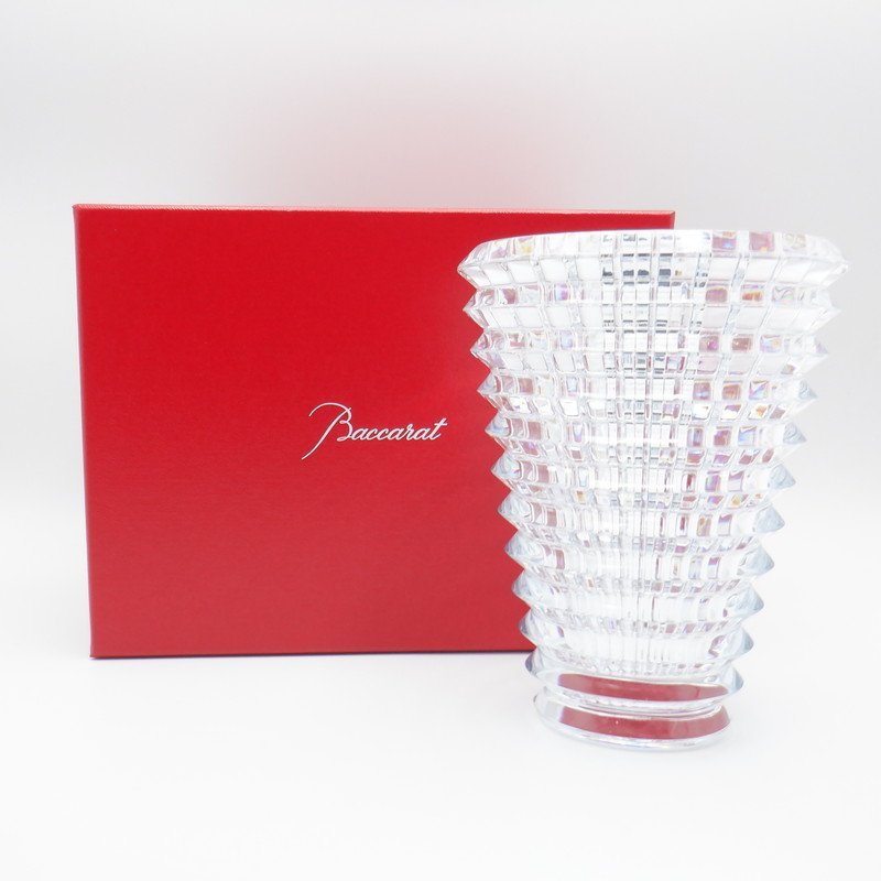 バカラ Baccarat アイベース レッド 赤 フラワーベース 花瓶 pa-bekasi
