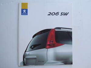 【カタログのみ】プジョー 206 SW 2005年 18P カタログ 日本語版 ★美品