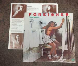 Foreigner 1 lp , Head games , USA press