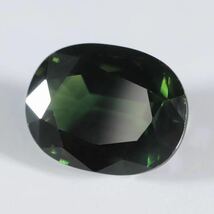 大粒 天然グリーンサファイアルース 2.855ct ソーティング付_画像1