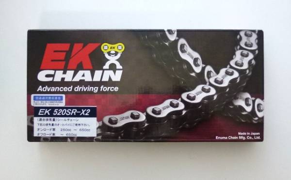 немедленная уплата!EK цепь 520SR-X2 110L Hornet 250/GB250/NSR250R новый товар немедленная уплата соответствует., рабочий день до полудня только..