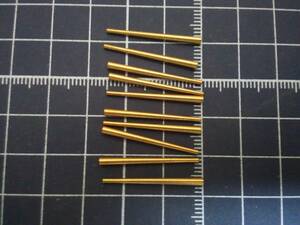 時計用部品　真鍮製テーパーピン『Brass tapered pins 1.14×1.91×25.4㎜ Clock Parts』 10本セット(E)　　 中古品：未使用・修理部品