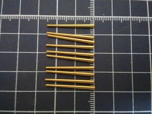 時計用部品　真鍮製テーパーピン『Brass tapered pins 1.14×1.91×25.4㎜ Clock Parts』 10本セット(F)　　 中古品：未使用・修理部品