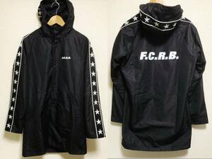 美品 FCRB 18ss STAR LINE HOOD LONG COACH JACKET サイズS コーチジャケット スター ライン ジャケット F.C.R.B. 180007