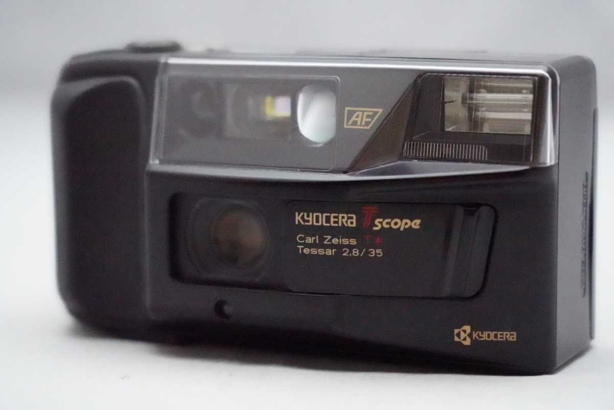 ☆超希少な完動・美品☆ 京セラ T スコープ テッサー F=1:2.8 35㎜ KYOCERA TSCOPE Tessar 2.8 35 大人気のフィルムカメラ お見逃しなく