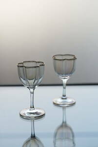 ロブマイヤー Lobmeyr Quatrefoil Liqueur Sherry Glass 一客/ 19-20th.C・Austria / 古道具 アンティーク 硝子 ワイン グラス クリスタル