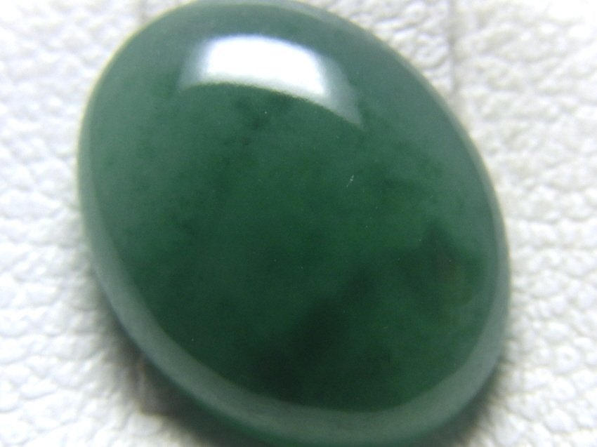 大粒 天然石 翡翠ヒスイルース 約28.25ct オーバル カボション 【当店