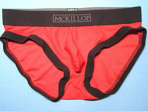 即決新品 McKillop Sexy Male Underwear Mesh Envy Full Brief- メッシュフルブリーフ レッド赤色 現品表記サイズ　M