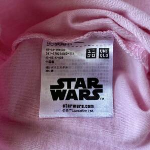 STAR WARS(スターウォーズ)プリントTシャツ■UTユニクロ UNIQLOコラボ ダースベイダー 半袖ピンク 映画キャラクターの画像6