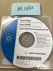 NE1362/中古品/Agilent Technologies Agilent 34830A/ Agilent 34825A/Agilent 34970A/72A Product Reference CD WindowsVista/XP