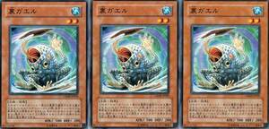 遊戯王●ウ 裏ガエル　３枚※角スレ小