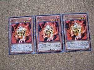 遊戯王●フ 焔虎 ３枚（ノーマル）