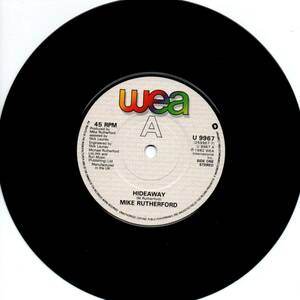 Mike Rutherford 「Hideaway/ Calypso」 英国盤EPレコード　（Genesis関連）