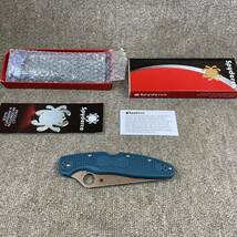 SPYDERCO　K390　ナイフ　キャンプ用品　アウトドア用品　レジャー　　箱付き　SEKI-CITY　JAPAN_画像1