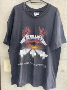 80'S 当時物　METALLICA Tシャツ　ヴィンテージ　サイズXL ブラック　メタリカ コピーライト　USA製　