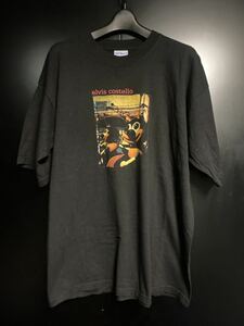 激レア90'S 当時物　Elvis Costello Tシャツ　ヴィンテージ　サイズL ブラック　バンドTシャツ　USA製　エルビスコステロ　