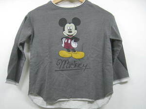 ZARA Zara Kids тренировочный длинный рукав футболка Disney Mickey серый размер 6 116cm