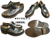 サイズ42.5(約27.5cm)◆新品/ブッテロ/BUTTERO/プレーントゥブーツ/B4921UPHCB PE ASPOH 01 NERO/ビンテージ加工/オックスフォードシューズ_画像9