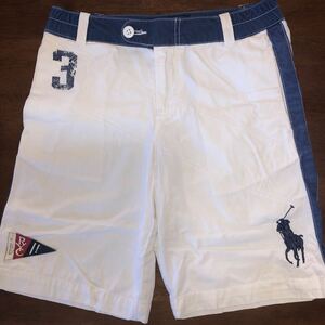 [RALPH LAUREN/ Ralph Lauren ] short pants size 10/150. big po knee used eggshell white with defect 