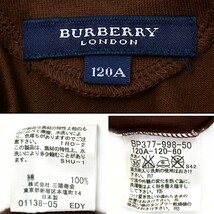 バーバリーロンドン バックリボンタンクトップ キッズ 子供服 120A 茶色 三陽商会 BURBERRY LONDON_画像5