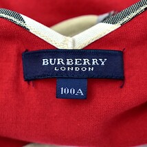 バーバリーロンドン ノースリーブトップス キッズ 子供服 100A 赤 チェック柄 三陽商会 BURBERRY LONDON_画像4