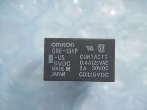 P0051 Omron relay G6E series G6E-134P-US DC5 1c contact unused goods . long time period preservation goods 1 piece 