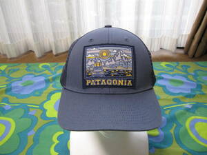 美品 使用2.3回 Patagonia パタゴニア キャップ 帽子 ブルーグレー系 オーガニックコットン100 アウトドア キャンプ