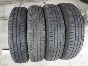 T2110-42　ラジアルタイヤ　ダンロップ　ENASAVE EC204　145/80R13　2020年　4本セット　個人宅発送不可商品