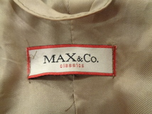 61◆MAX&Co. ショート トレンチコート◆マックス&コー 日本サイズ38 ベージュ 綿×ナイロン レディース 女性 アウター 上着 4J_画像5