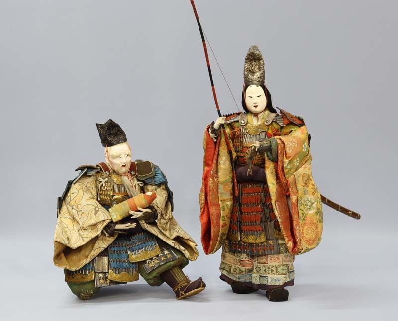 五月人形 武者人形 鍾馗と福禄寿と布袋様 七福神 江戸から明治期 骨董品-