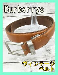 ★即納★ Burberrys バーバリー ベルト ピン ブラウン レザー 革 レディース ビンテージ ヴィンテージ バックル スーツ ビジネス 3穴