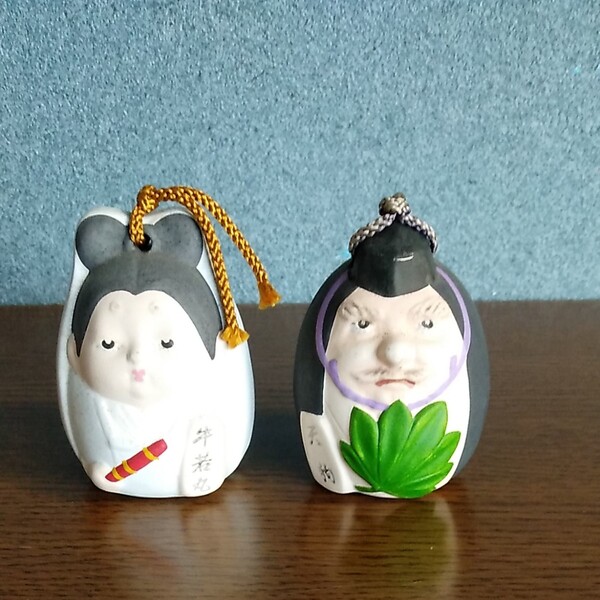 比叡山土産 土鈴 牛若丸&天狗