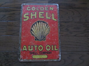  shell * motor oil Britain made tin plate signboard *SHELL* Britain car *RR* Mini Cooper *MG* Lotus * Triumph * Rover *BP